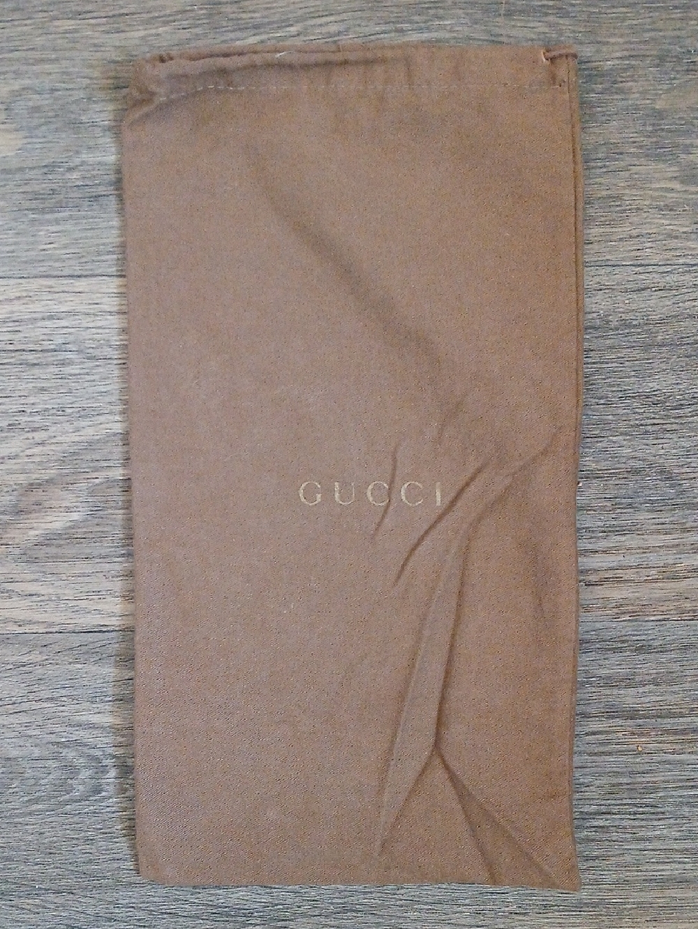 Gucci Brown Flannel Dust Bag. Made in Italy. 002588